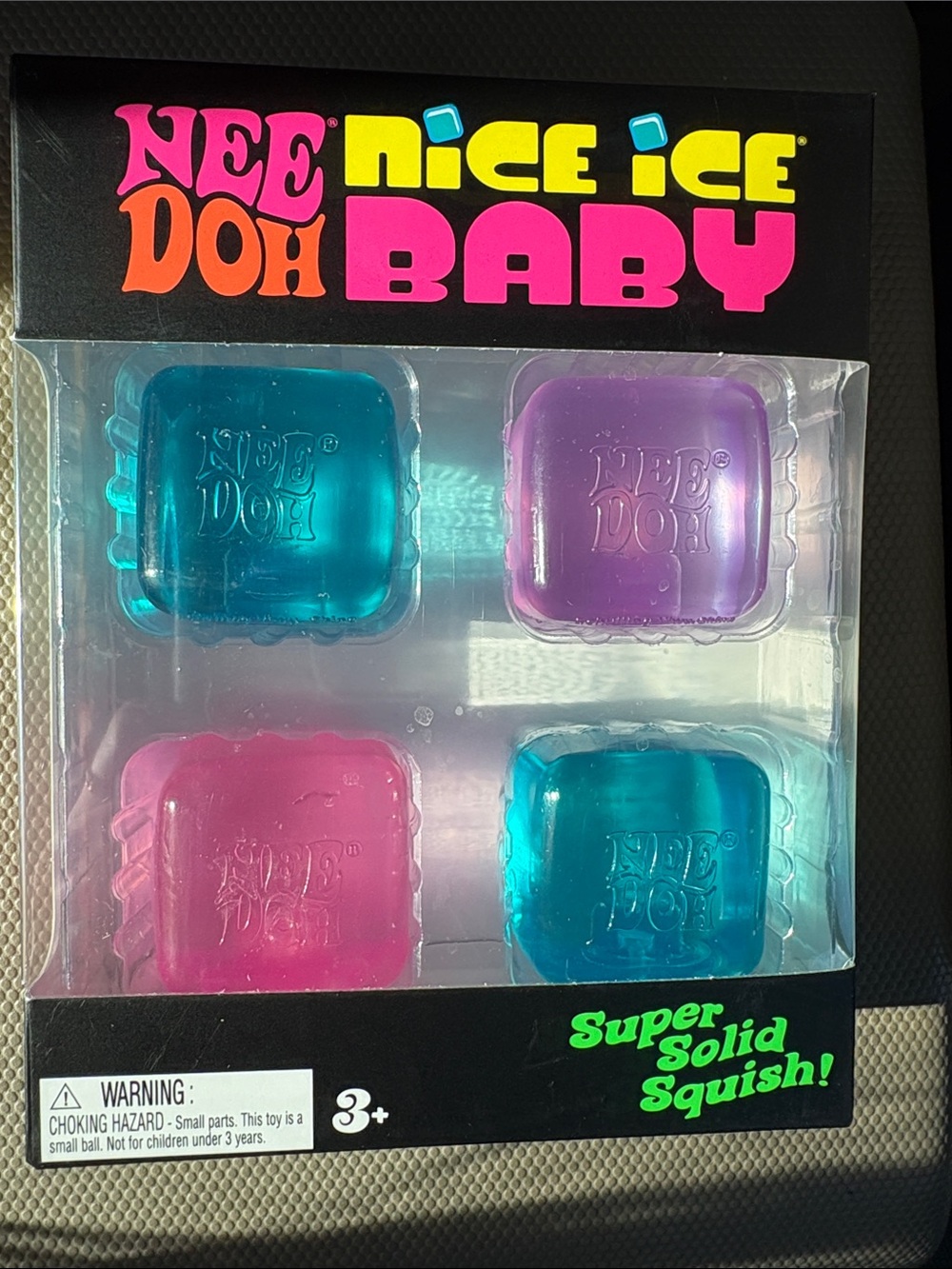 NeeDoh Nice Ice Baby 4 Pack Mini Nice Cubes Authentic Schylling 🧊 NIB